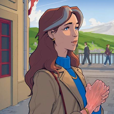 Objectifs thérapeutiques Bande dessinée : une femme se tient les mains arthritiques
