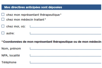 Fiche d'information sur les directives anticipées Fiche d'information sur les directives anticipées