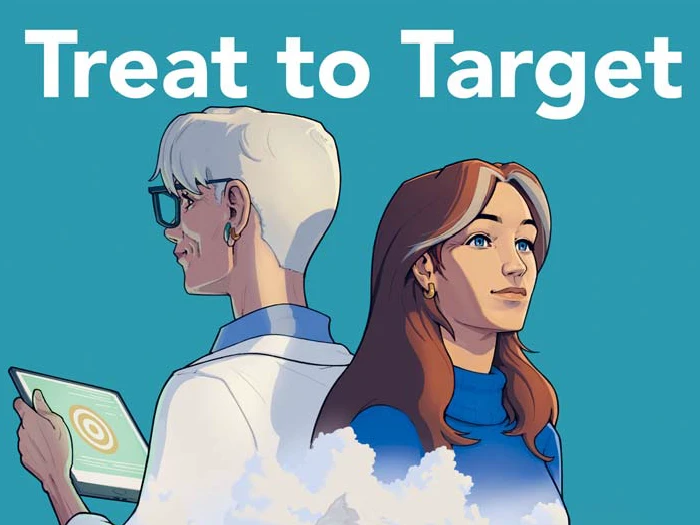 Treat to Target Comic Behandlungskonzept Treat to Target